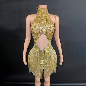 Evening Gown Manufacturer - OEM/ODM Novance Trending Sexy Club Dress Rhinestone