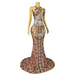 Top Selling Prom Dress Manufacturer - OEM/ODM Novance Y4214 Rhinestones Tassels Elegant Long Mermaid