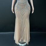 Rhinestone Prom Dress Factory - OEM/ODM Novance Y6 Tassels Puffy Princess Spaghetti Strap Wedding