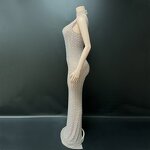 Transparent Mesh Evening Dress Manufacturer - OEM/ODM Novance Y9 Sexy Women's Party Chic Crystals