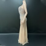 Rhinestone Prom Dress Factory - OEM/ODM Novance Y6 Tassels Puffy Princess Spaghetti Strap Wedding