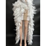 Maxi Dress Factory - OEM/ODM Novance Bale Evening Crystal Bridal Gown Plus Size Feather Long