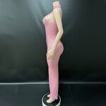 Pink Evening Dress Manufacturer - OEM/ODM Novance Y4434 Fully-jewelled Crystal Rhinestone Luxury Bodycon