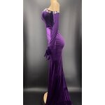 Spring Clothes Factory - OEM/ODM NOVANCE Y2279 2022 Crystal Bordered Strapless Purple Formal Mermaid
