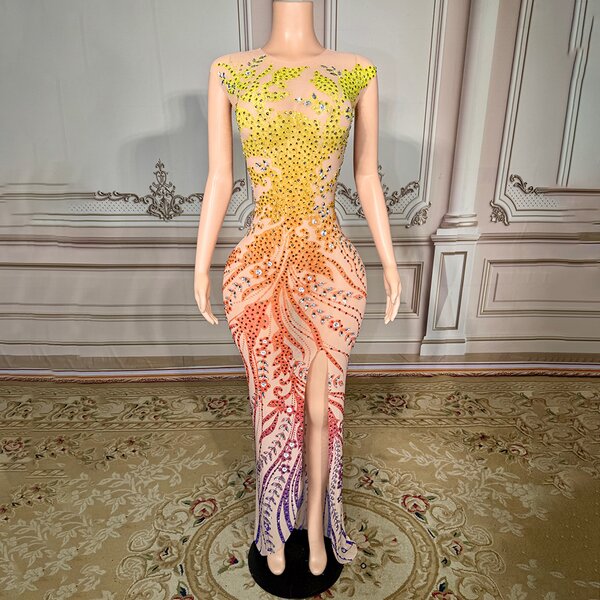 New Products Evening Dress Manufacturer - OEM/ODM Novance Y4582 2025 Beadings Rhinestones Luxury Slim Sexy