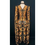 Women's Dresses Manufacturer - OEM/ODM NOVANCE New Arrivals 2023 Oronge Crystals Muslim Evening