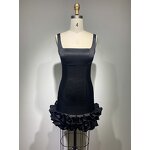 Spring Summer Luxury Manufacturer - OEM/ODM NOVANCE 2023 Vestidos Sexy Low Cut Mini Retro Black
