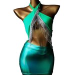 Cocktail Dress Factory - OEM/ODM Novance Shinny Crystal Tassel Modest Hot Sexy Short
