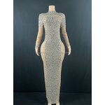 Maternity Clothes Factory - OEM/ODM Nocance Y2175 Plus Size Women's Shinny Crystal Mesh Baby Shower