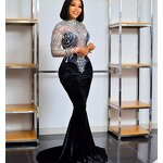 Women Fashion Dress Manufacturer - OEM/ODM Novance 2021 Long Party Crystal Personality Hollow Out