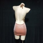 2022 Women Clothing Factory - OEM/ODM NOVANCE Y2109-B Love Crystal Translucent Sexy V-Neck Halter