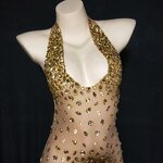 2022 Women Clothing Factory - OEM/ODM NOVANCE Y2109-B Love Crystal Translucent Sexy V-Neck Halter