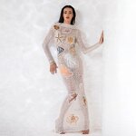 New Dress Manufacturer - OEM/ODM NOVANCE 2023 Underwater World Sexy Backless Evening Gown Silver