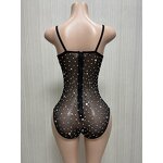 Online Shopping Factory - OEM/ODM Nocance Novanc Y1443 Shinny Pearl Diamond Mini Bodysuits Mesh