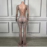 Women's Jumpsuit Factory - OEM/ODM Novance Y4204 V-Neck Party Wear Plus Size Wholesale Clothing