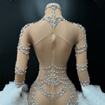 Sparkly Crystal Dress Factory - OEM/ODM Breathable Long Sleeves Birthday Prom Bodycon Night Club