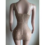 Pregnancy Products Manufacturer - OEM/ODM Nocance Y1443 Rhinestone Beaded Dress Plus Size Stretchy