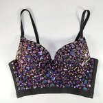Shiny Diamond Top Factory - OEM/ODM NOVANCE 2023 Purple Deep V Sexy Hot Girls Performance Wear