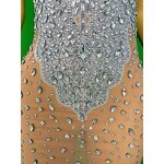 Top Selling Products Factory - OEM/ODM Novance Y4428 2025 Silver Rhinestones Club Fashion Mesh Halter
