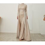 New Fashion Evening Dress Manufacturer - OEM/ODM 2018 Long Sleeve Backless Sparkling Luxury