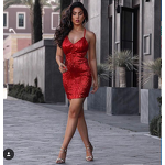 New Style Dress Factory - OEM/ODM Red Sleeveless Backless Bondage Party One Piece