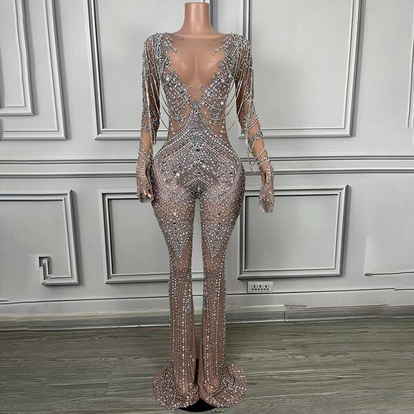 Women's Jumpsuit Factory - OEM/ODM Novance Y4204 V-Neck Party Wear Plus Size Wholesale Clothing