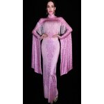 Plus Size New Arrivals Factory - OEM/ODM 2022 Satin Dressing Gown Sexy Crystal Lady Tassel