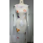 New Dress Manufacturer - OEM/ODM NOVANCE 2023 Underwater World Sexy Backless Evening Gown Silver
