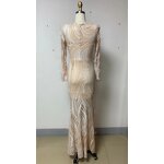 Boutique Wholesale Factory - OEM/ODM NOVANCE Elegant Feather Bling Pearls White Wedding Dress Maxi