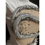 Maxi Dress Factory - OEM/ODM Novance Bale Evening Crystal Bridal Gown Plus Size Feather Long