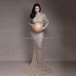 Women Dropshipping Clothing Factory - OEM/ODM Nocance Shinny Diamond Sequin 2Pcs Sets Maternity