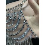 Rhinestone Prom Dress Factory - OEM/ODM Novance Y6 Tassels Puffy Princess Spaghetti Strap Wedding