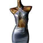 Cocktail Dress Factory - OEM/ODM Novance Shinny Crystal Tassel Modest Hot Sexy Short