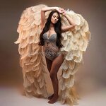 Maternity Clothes Factory - OEM/ODM Nocance Y1443 Beaded Plus Size See Through Photo Shoot Pregnancy