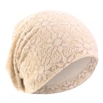 Women's Winter Hats Manufacturer - Best-selling Cotton and Lace Double-layer