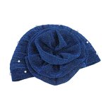Turban Head Warp Supplier - 3D Flower Beaded Mesh Designer Headbands for Women