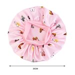 Satin Bonnets Factory - Butterfly Pattern Kids Size Sleeping Cap Wide Band