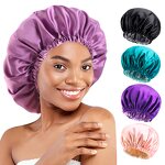 Satin Bonnets Manufacturer - Custom Logo Reversible Double Layer Night Sleep