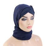 Muslim Hats Supplier - Luxury with Flower Accessories Ethnic Breathable Cotton