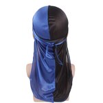 Du Rags Supplier - Color Blocking Two Pieces/Set Custom Logo Soild Silky