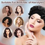 Satin Hair Bonnets Factory - Long Tail Custom Logo Butterfly Patterns Printed