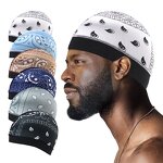 Skull Cap Supplier - Paisley Pattern Cooling Soft Polyester Spandex Dome