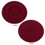 Wool Berets Supplier - Women French Artist Style Retro Plain Beret Winter