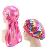 Do Rag Manufacturer - Fashion Colorful Couples Laser Do Rag Sleeping Cap