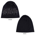 Beanie Hats Supplier - Rhinestone Slouchy Hip-Hop Caps Light Weight Soft
