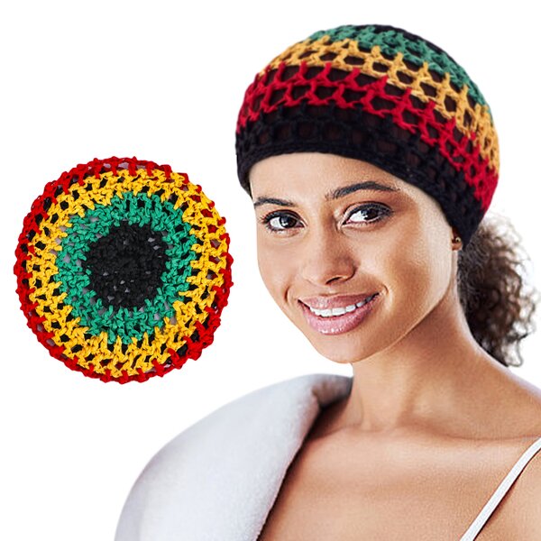 Hair Net Manufacturer - Jamaican Reggae Rasta Crochet Mesh Cap Knit Snood