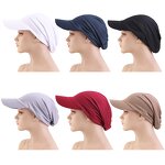Bandana Hat Supplier - Unisex Plain Color Visor Pre Fitted Outdoor Sun