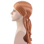 Durag Manufacturer - High Quality Designer Two Pieces/Set Unisex Long Straps