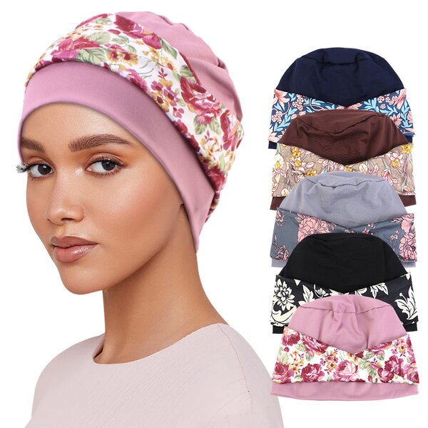 Muslim Hijab Supplier - Bohemian Scarf Head Covering Floral Twist Headband
