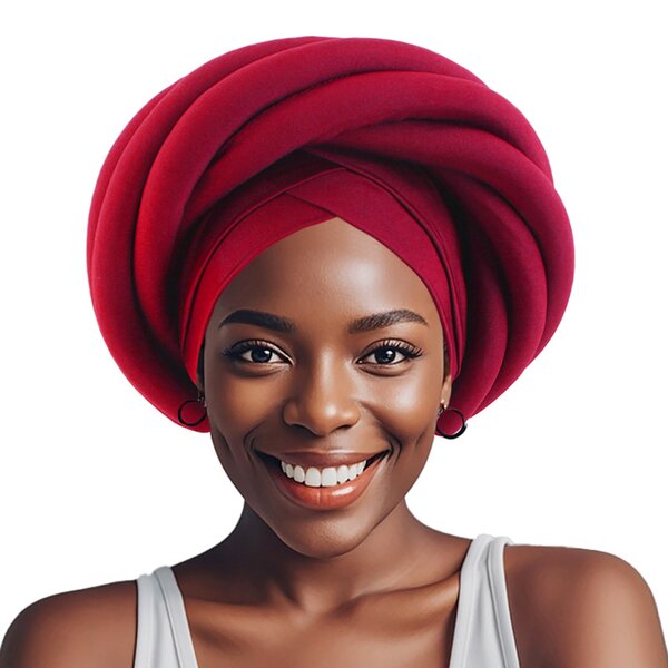 Turban Cap Supplier - News Ladies Big Braid Fashion Solid Nigeria Female